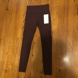Maroon leggings
